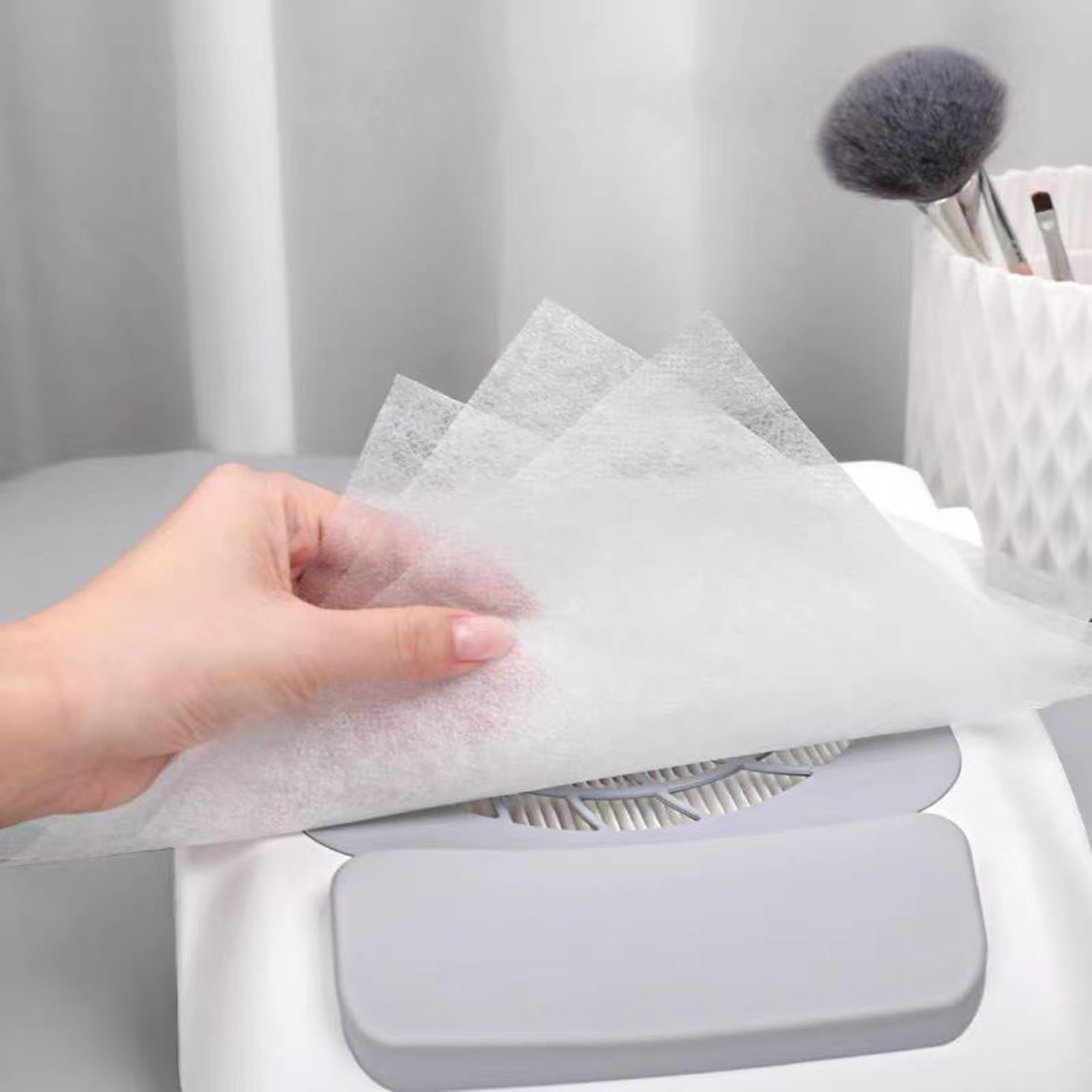 HLQHXWHZT nail dust filter paper 19x24cm fits most collectors for quick replacement