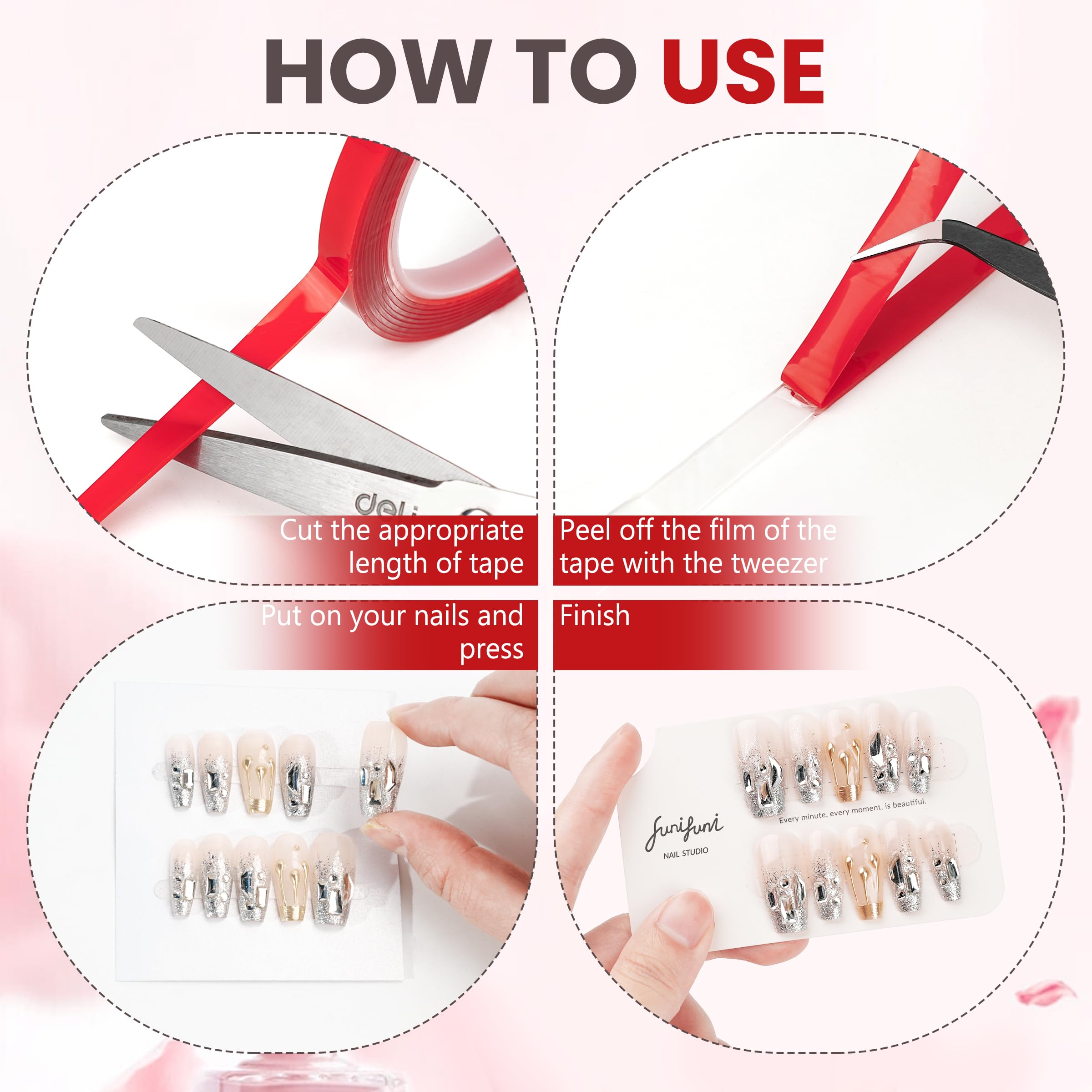 HLQHXWHZT nail-tip fixation provides strong, transparent hold