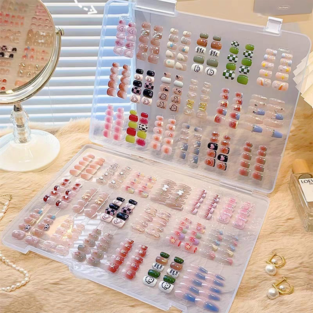 HLQHXWHZT: 50 soportes para uñas transparentes para exhibir estilo y orden.