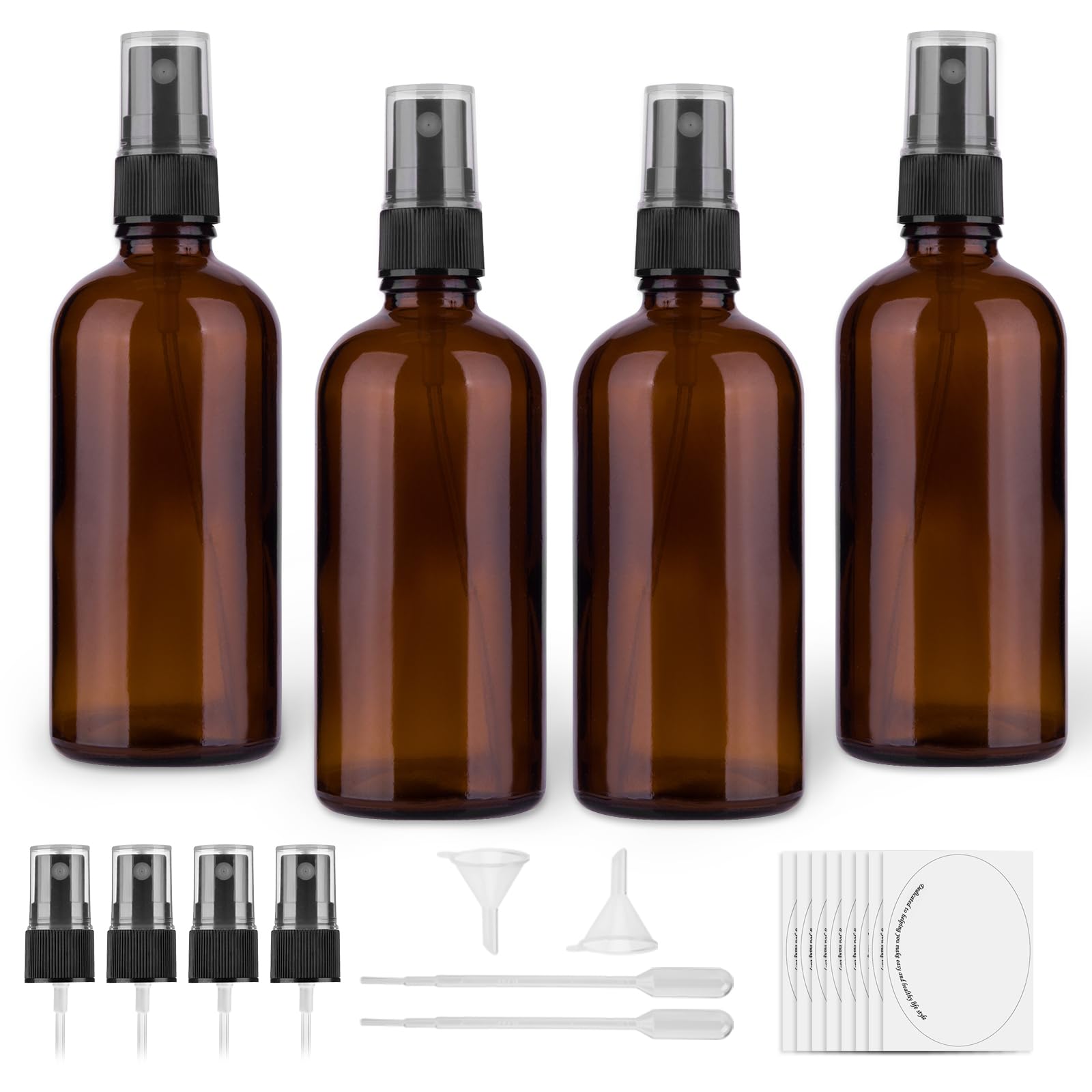 hmaimas amber glass spray bottle with 4 oz capacity for essential oil blends