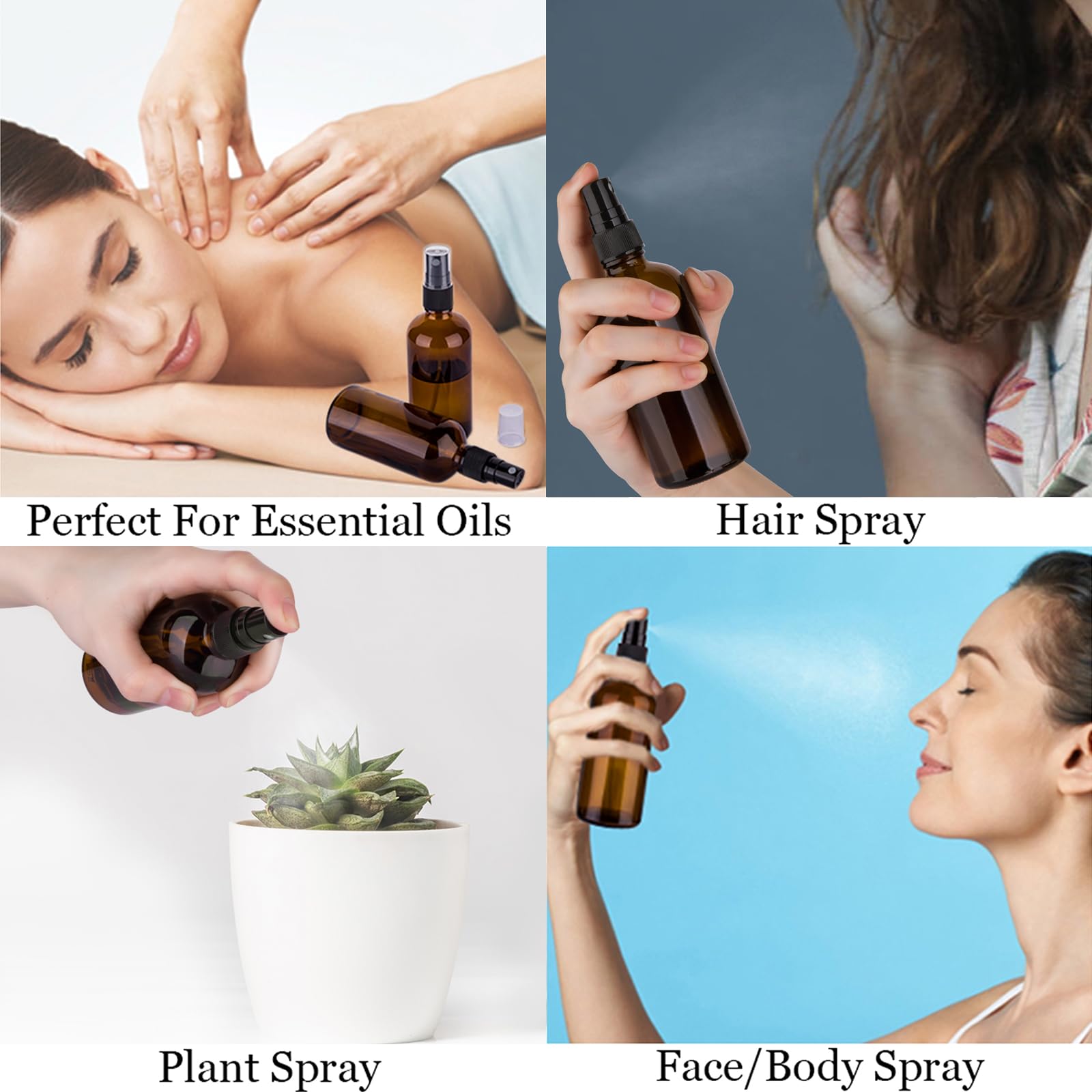 hmaimas BPA-free amber glass bottle suitable for safe liquids