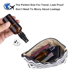 hmaimas BPA-free amber glass bottle protects contents from UV light