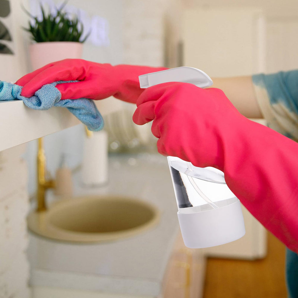 hmaimas cleaning spray bottle simplifies refilling with wide mouth for liquids.