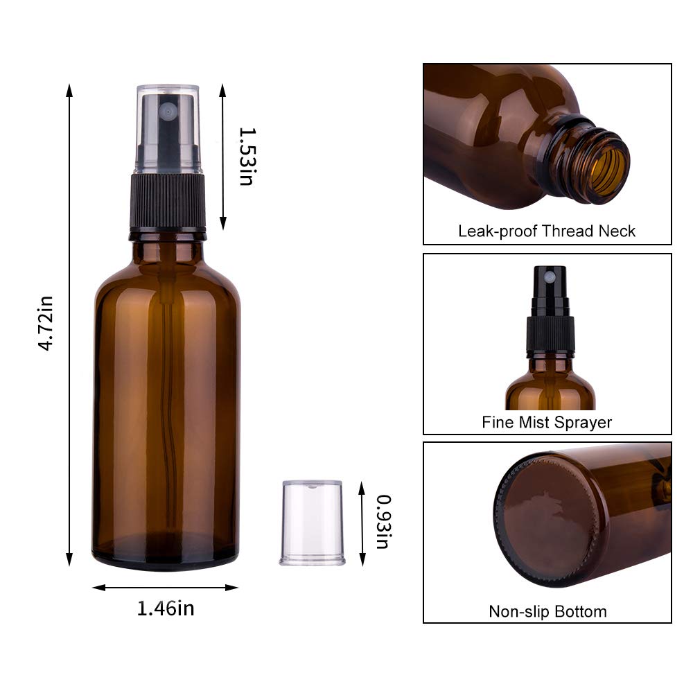 hmaimas close-up amber glass bottle highlights color and UV protection.