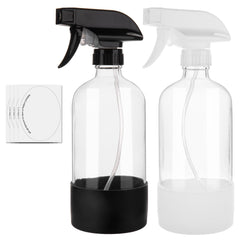 hmaimas glass spray bottle 16oz clear for easy, chemical-free cleaning and plant misting.