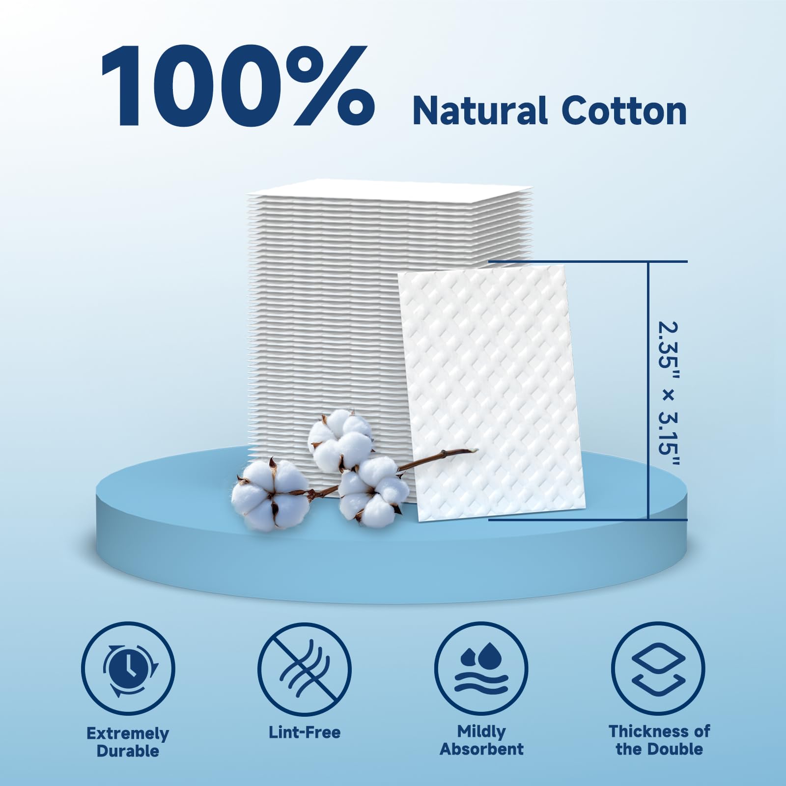 HMTM pads featuring diamond texture for massage and cleansing
