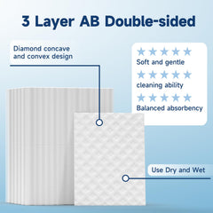 HMTM pad size 2.35x3.15 inches fits routine cleansing