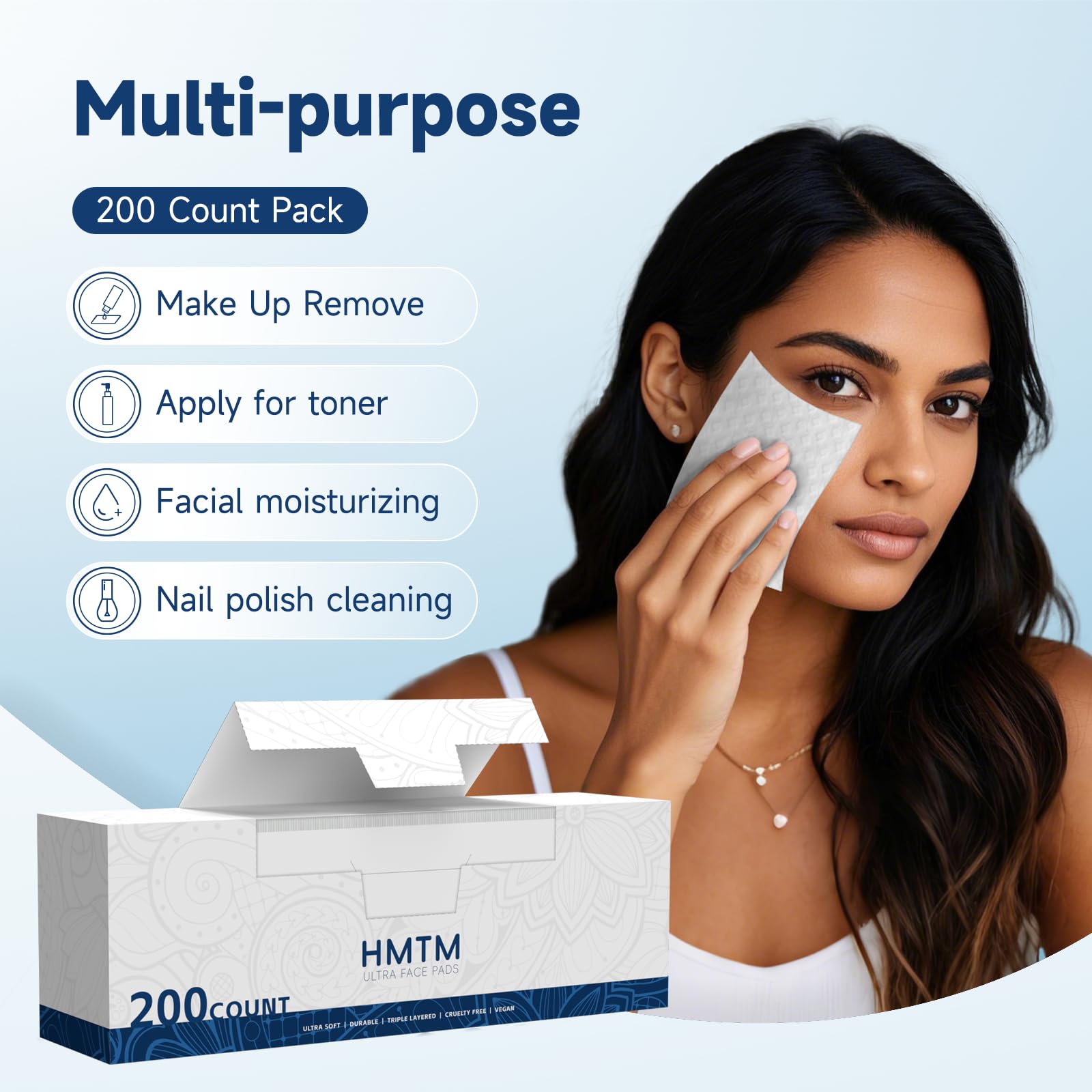 HMTM double-sided three-layer structure for effective cleansing
