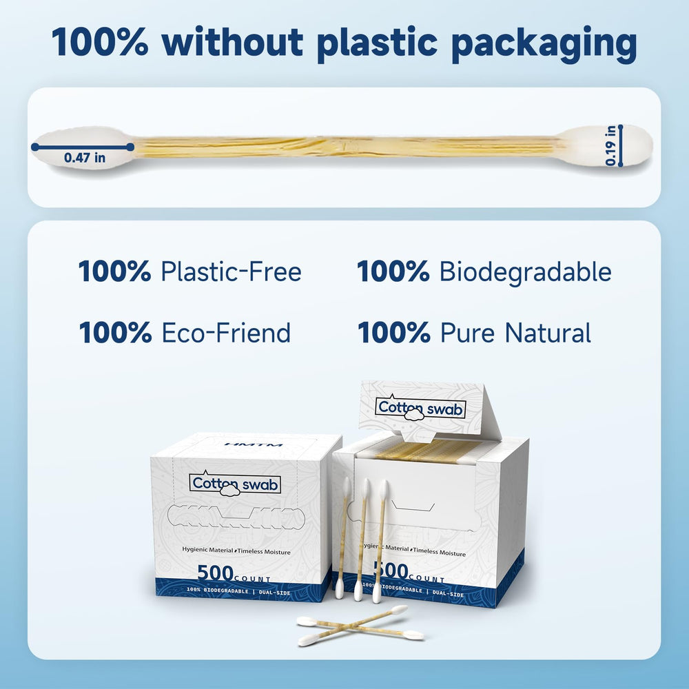 HMTM swabs for eye and ear care with soft tips and safe handling.