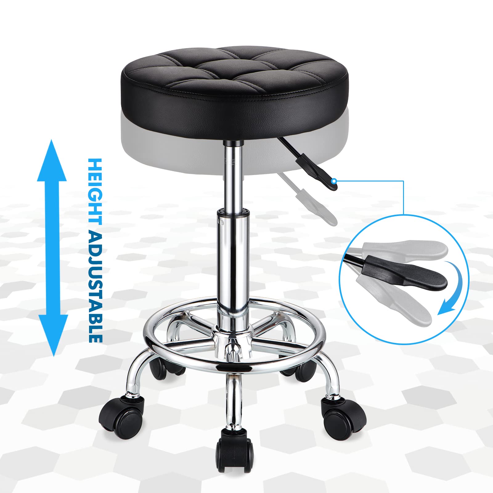 HMTOT multiuse nail tech chair ideal for salons and shops.