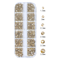 HNUIX cristal de alta calidad con brillo intenso para uñas