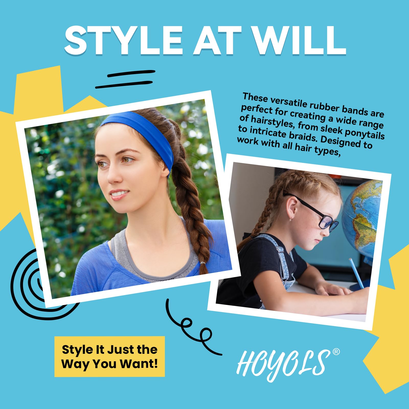 HOYOLS 1500-piece set for family use supports quick styling