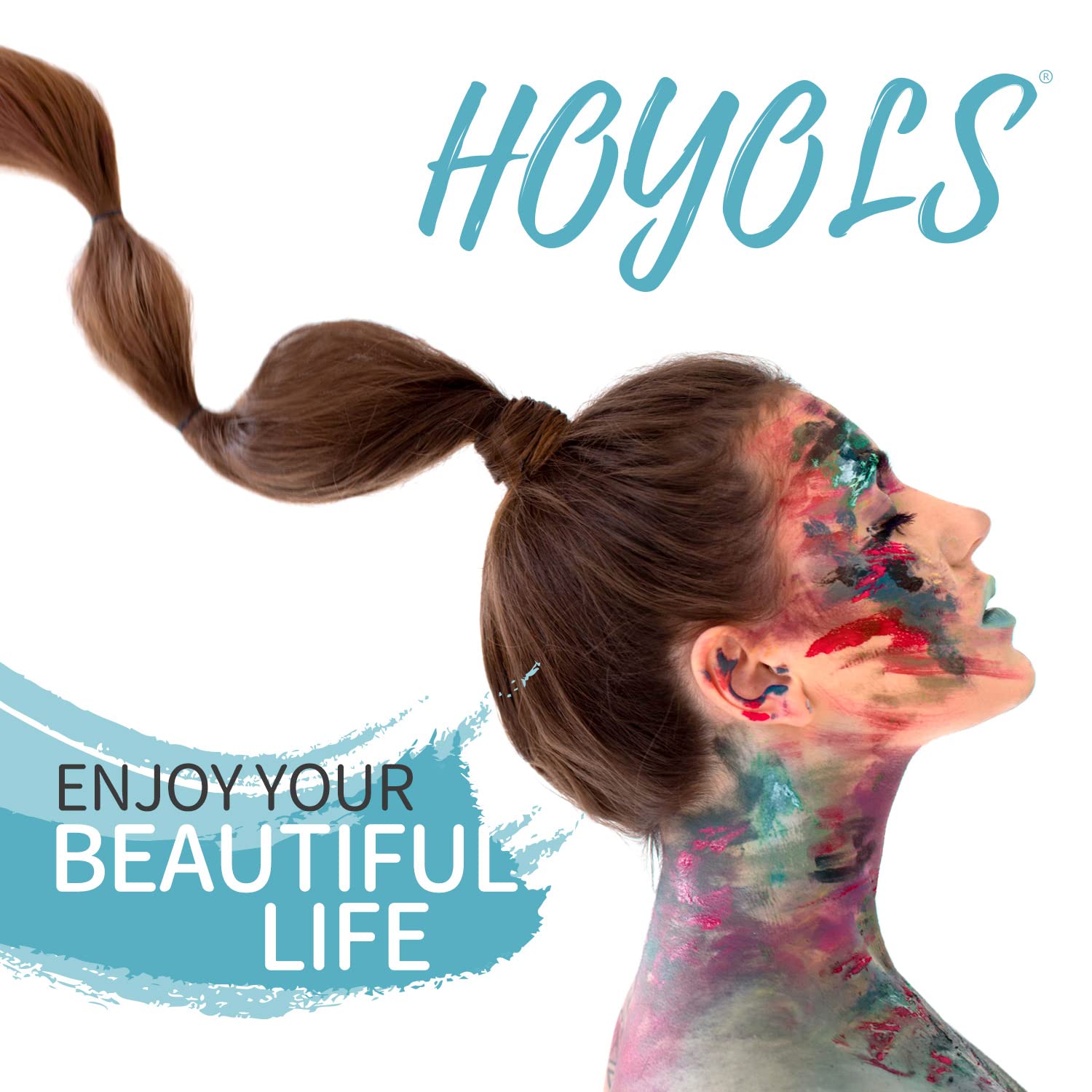 HOYOLS classic brown bands blend with most hair colors for discreet styling.