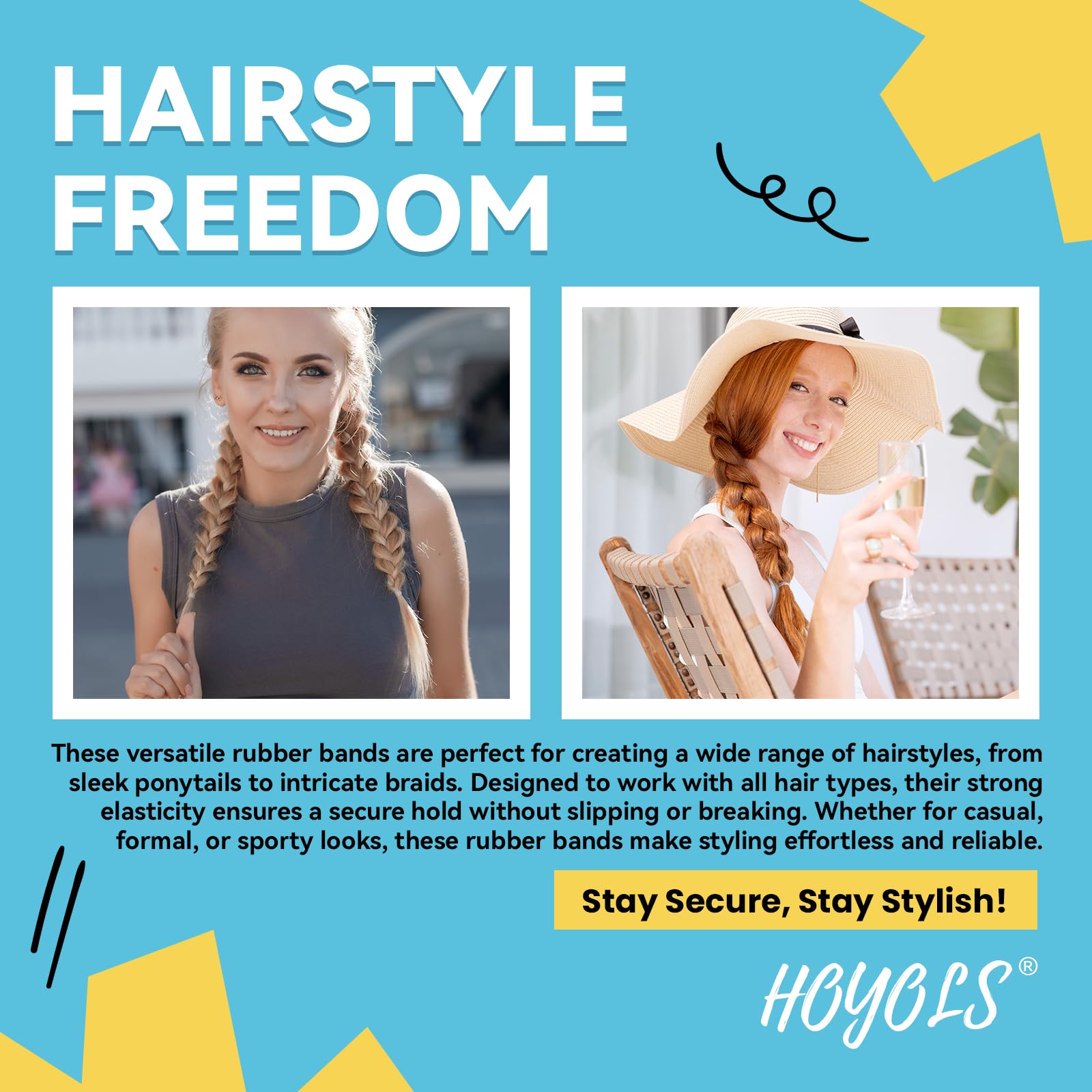 HOYOLS durable elastic bands stand up to daily wear.