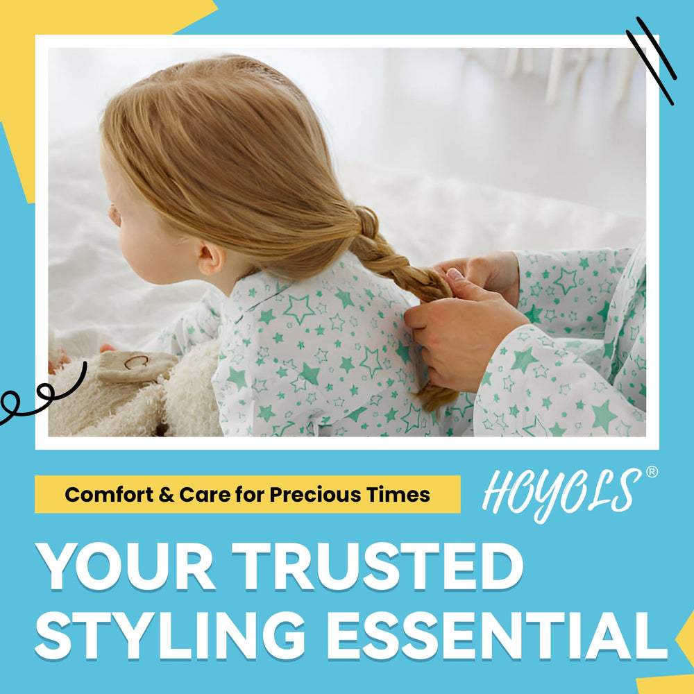 HOYOLS family-pack hair ties suitable for kids, teens, and adults.
