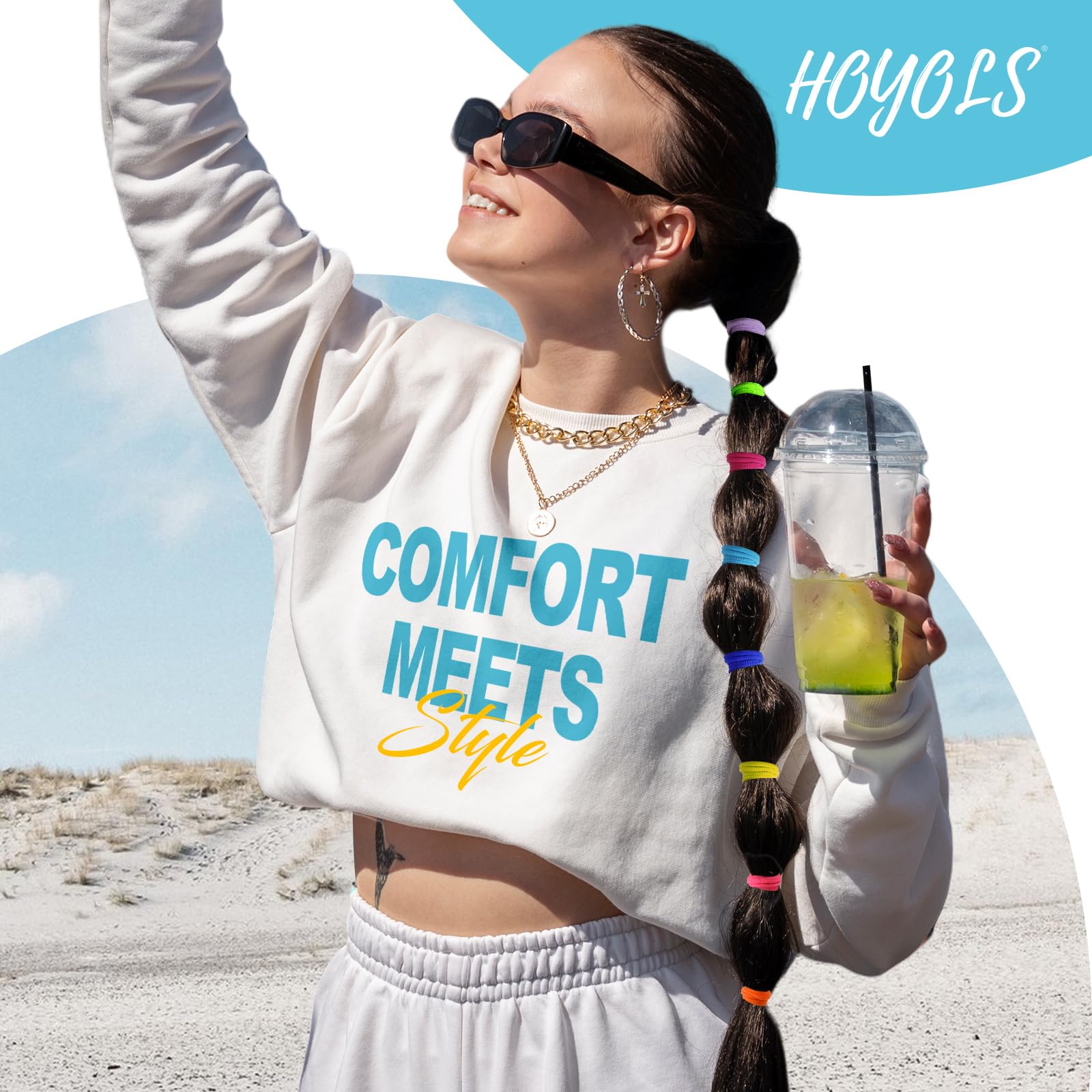 HOYOLS compact multi-color set for on-the-go styling.