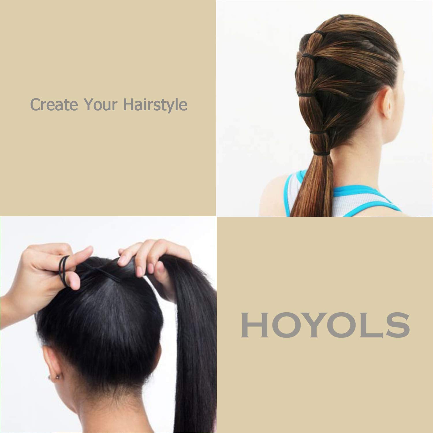 HOYOLS compact plastic container keeps ties organized.