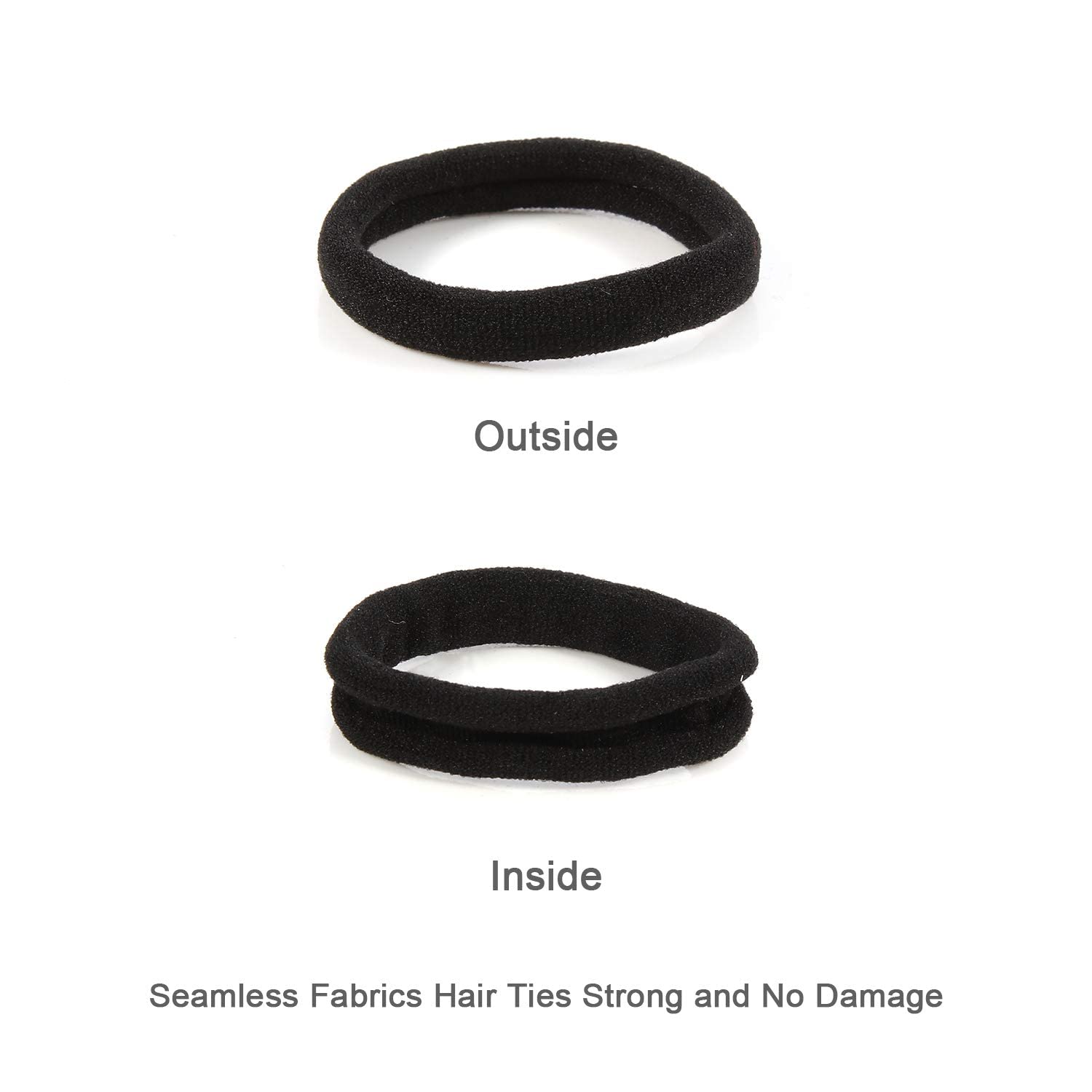 HOYOLS no-slip design protects hair from snagging all day.