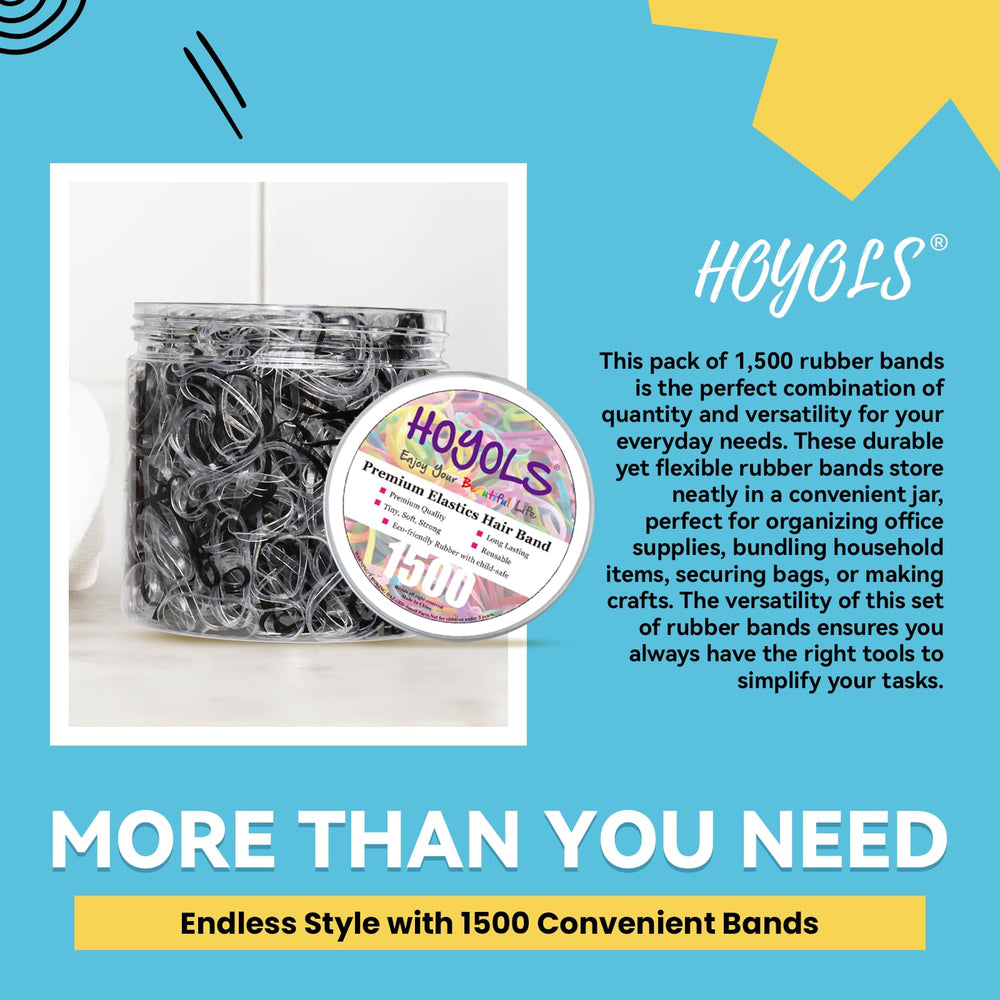 HOYOLS soft ponytail holders comfortable to wear throughout the day