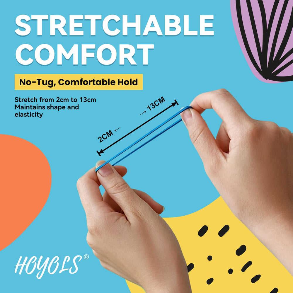 HOYOLS soft TPU material minimizes creases and is safer for sensitive scalps
