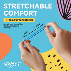 HOYOLS soft TPU material minimizes creases and is safer for sensitive scalps