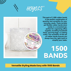 HOYOLS soft TPU hair bands glide smoothly without snagging.