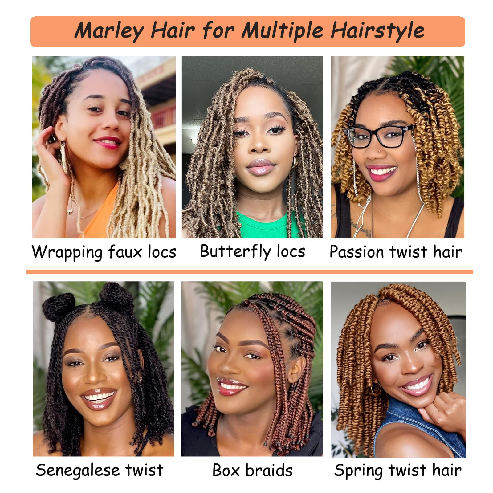 Hodgeous Marley Twist Hair kinky twist detail shows defined texture