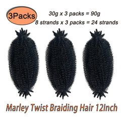 Hodgeous Marley Twist Hair soft texture close-up highlights lightweight comfort