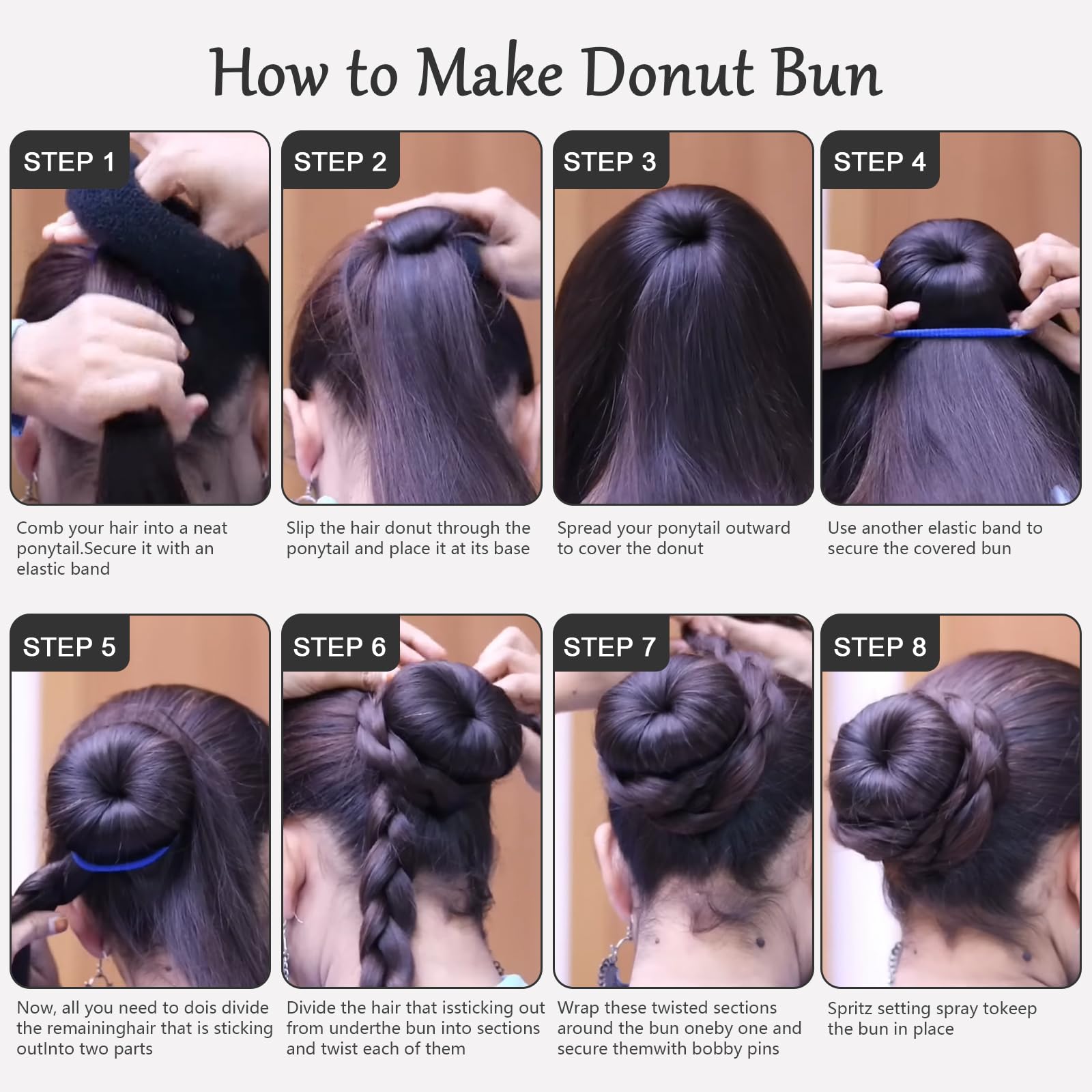 Donut bun set by HOFASON suitable for weddings and dance