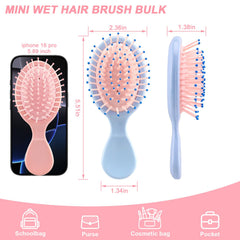 HOFASON air cushion mini brush with soft teeth reduces frizz and snagging