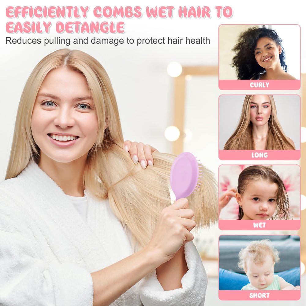 Even conditioner distribution with HOFASON mini brush for styling