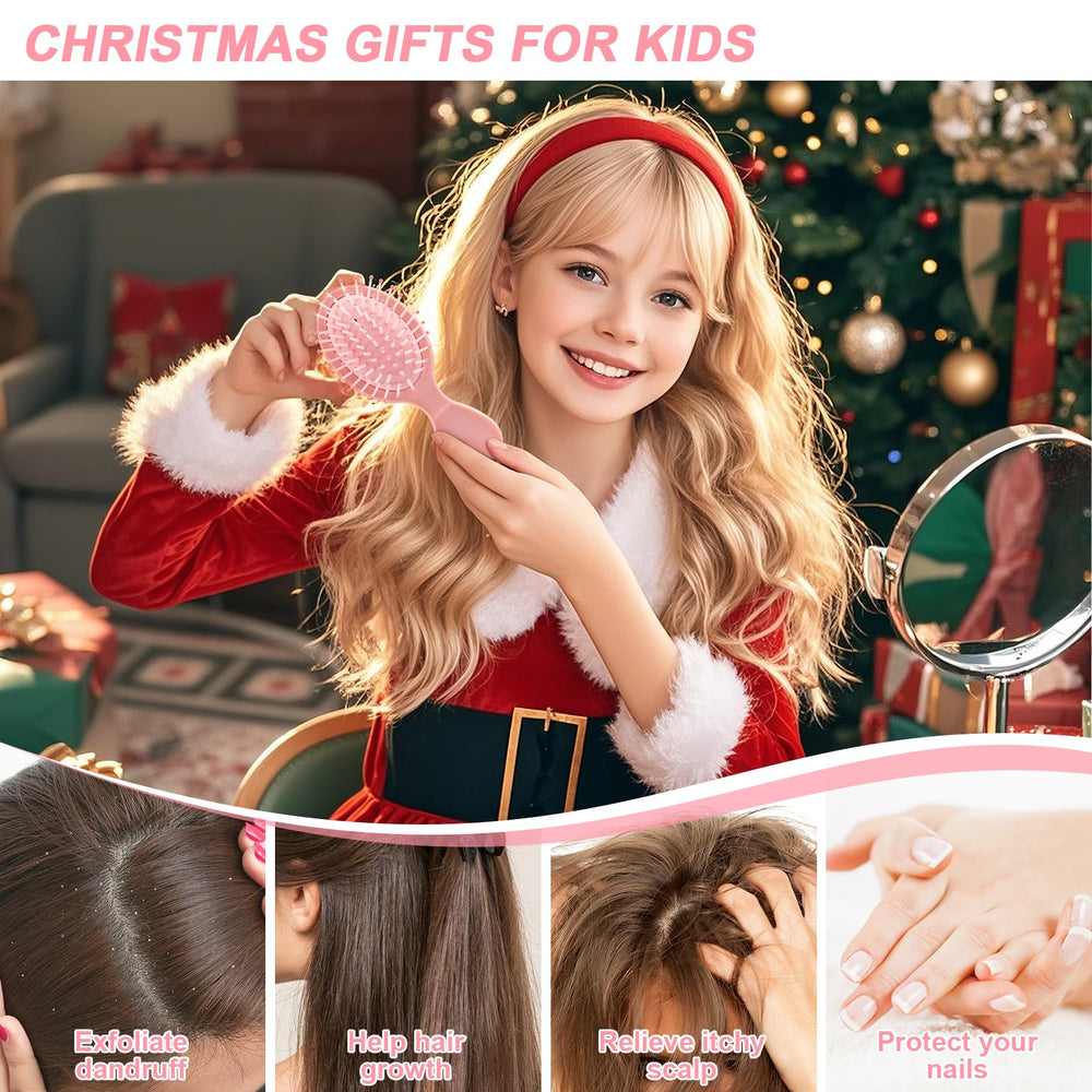 HOFASON mini detangling brush, gift-ready packaging option for spa parties and gifting