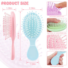 HOFASON travel-size mini brush fits pockets for travel and daily use