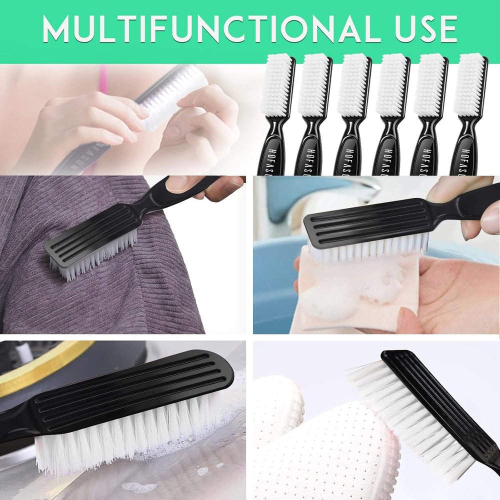 HOFASON nail brush in sleek black for pedicure and manicure prep.