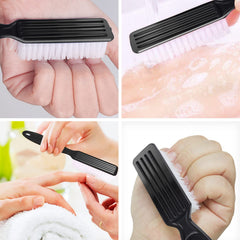 HOFASON nail brush durable plastic handle and built-in hanging hole.