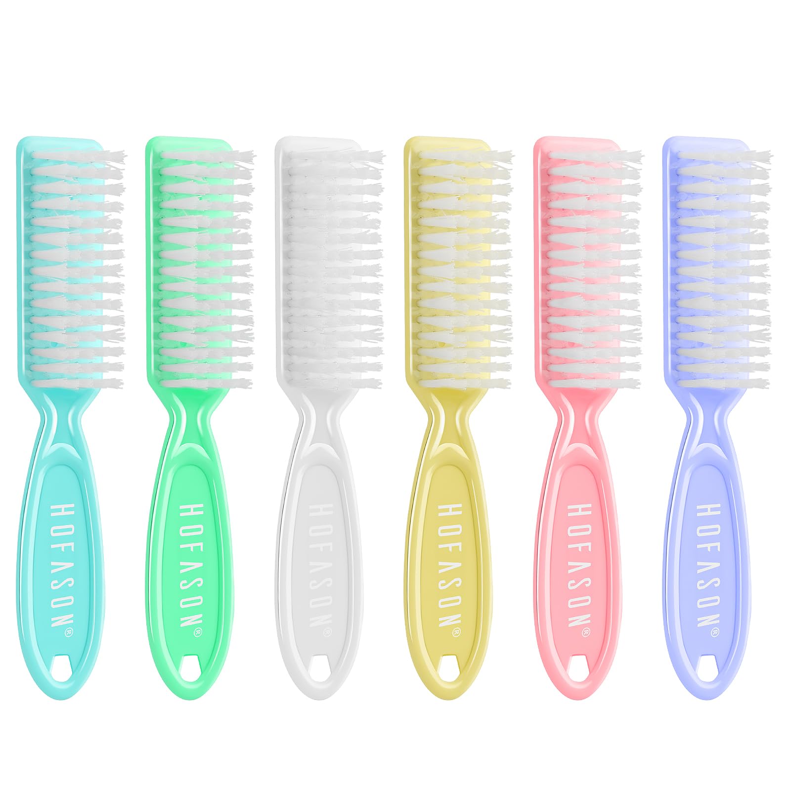 HOFASON nail brush with grip handle for comfortable fingernail cleaning.