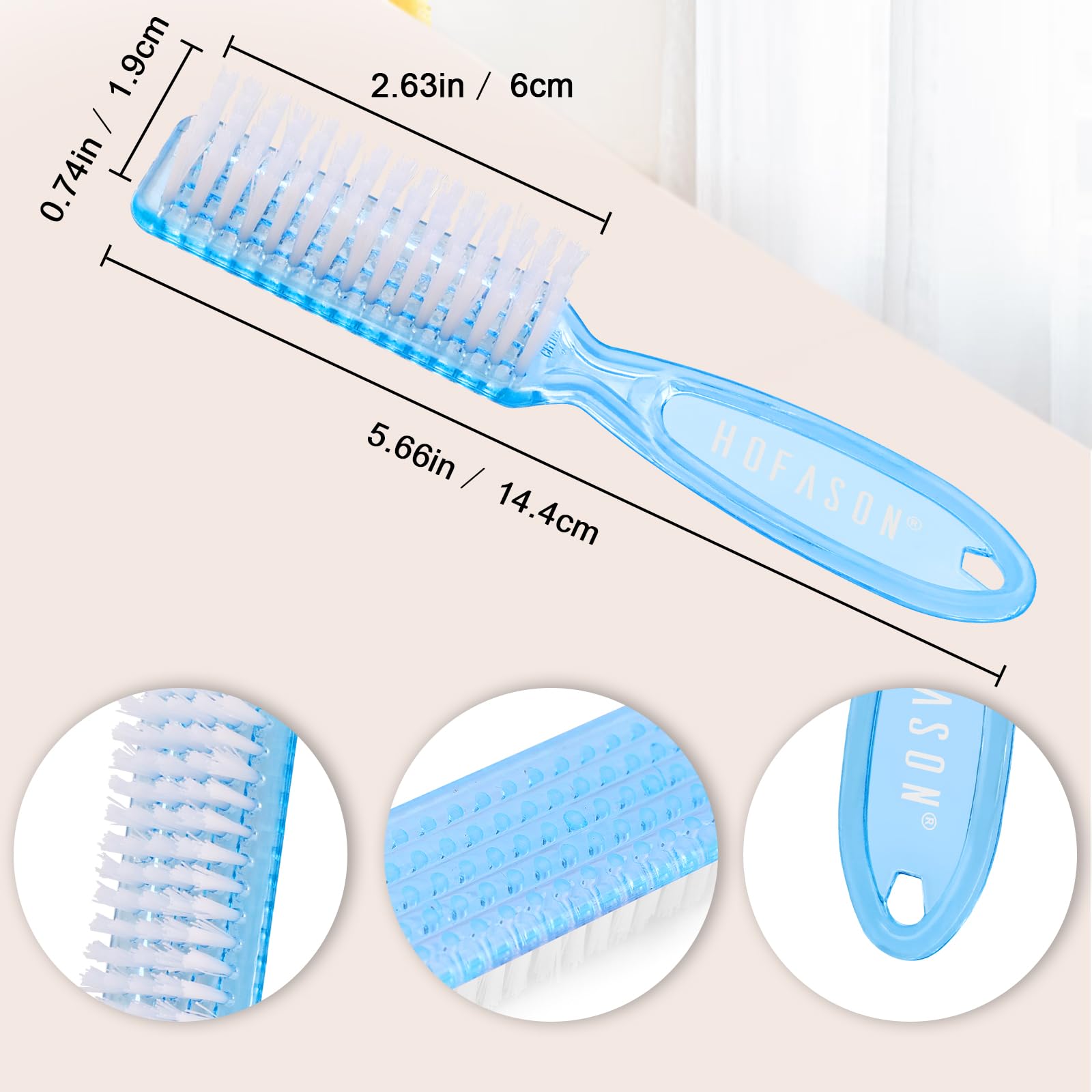 HOFASON nail brush shown for multi-use cleaning in home