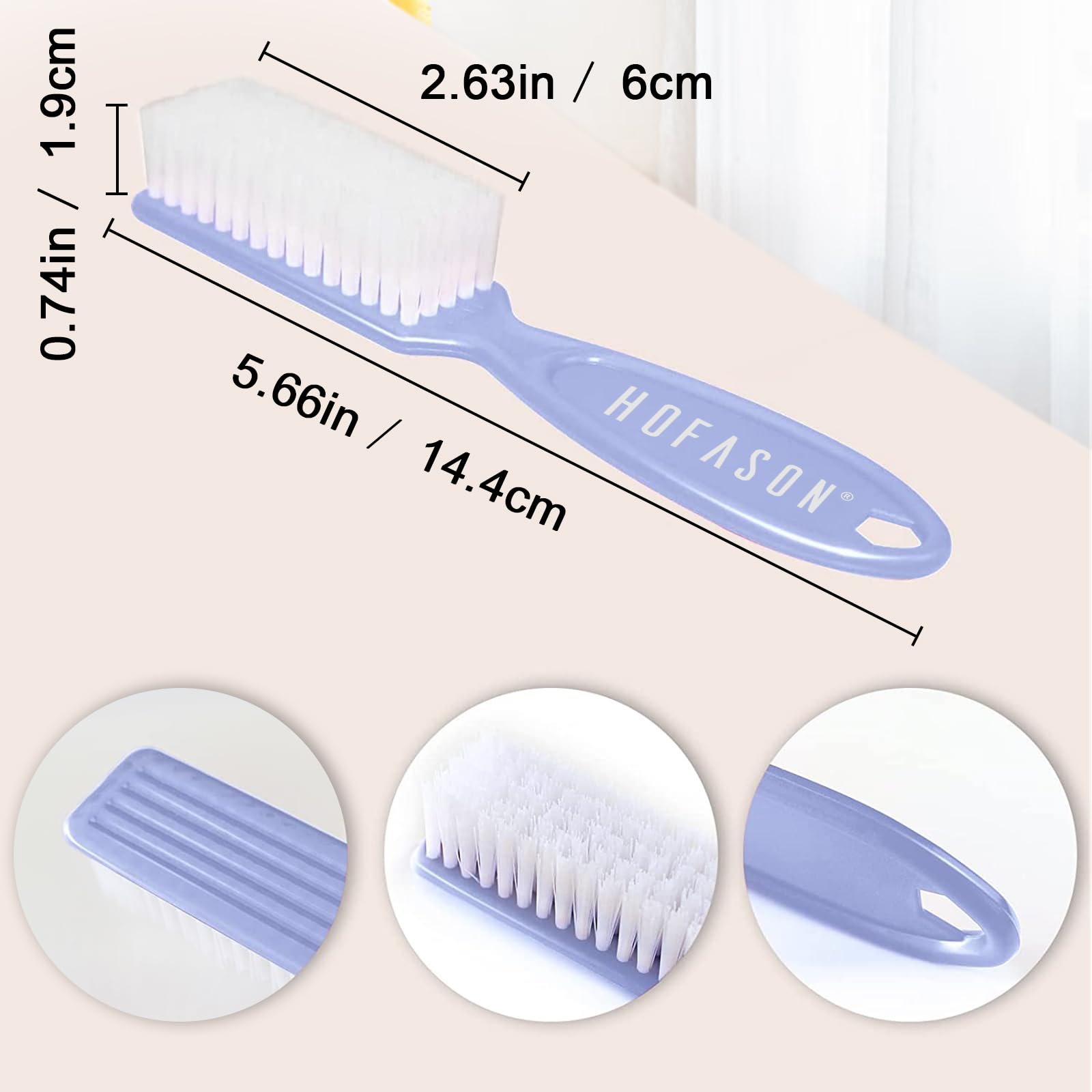 HOFASON multipurpose nail brush suitable for kitchen and bathroom tasks.