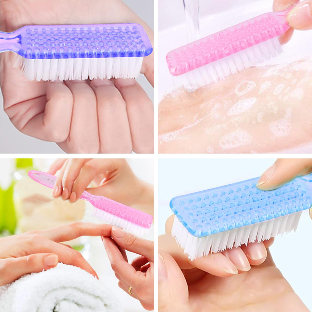 HOFASON travel-size nail brush fits in bag for on-the-go cleaning