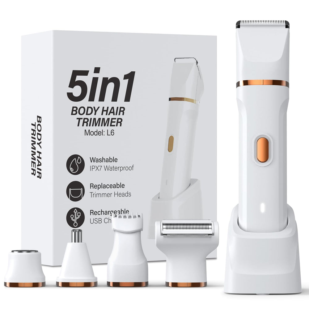 HOHOLE 5-in-1 bikini trimmer face-head for precise facial grooming