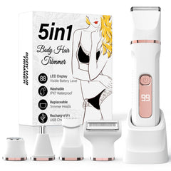 HOHOLE Bikini Trimmer main unit white with ergonomic grip for precise grooming