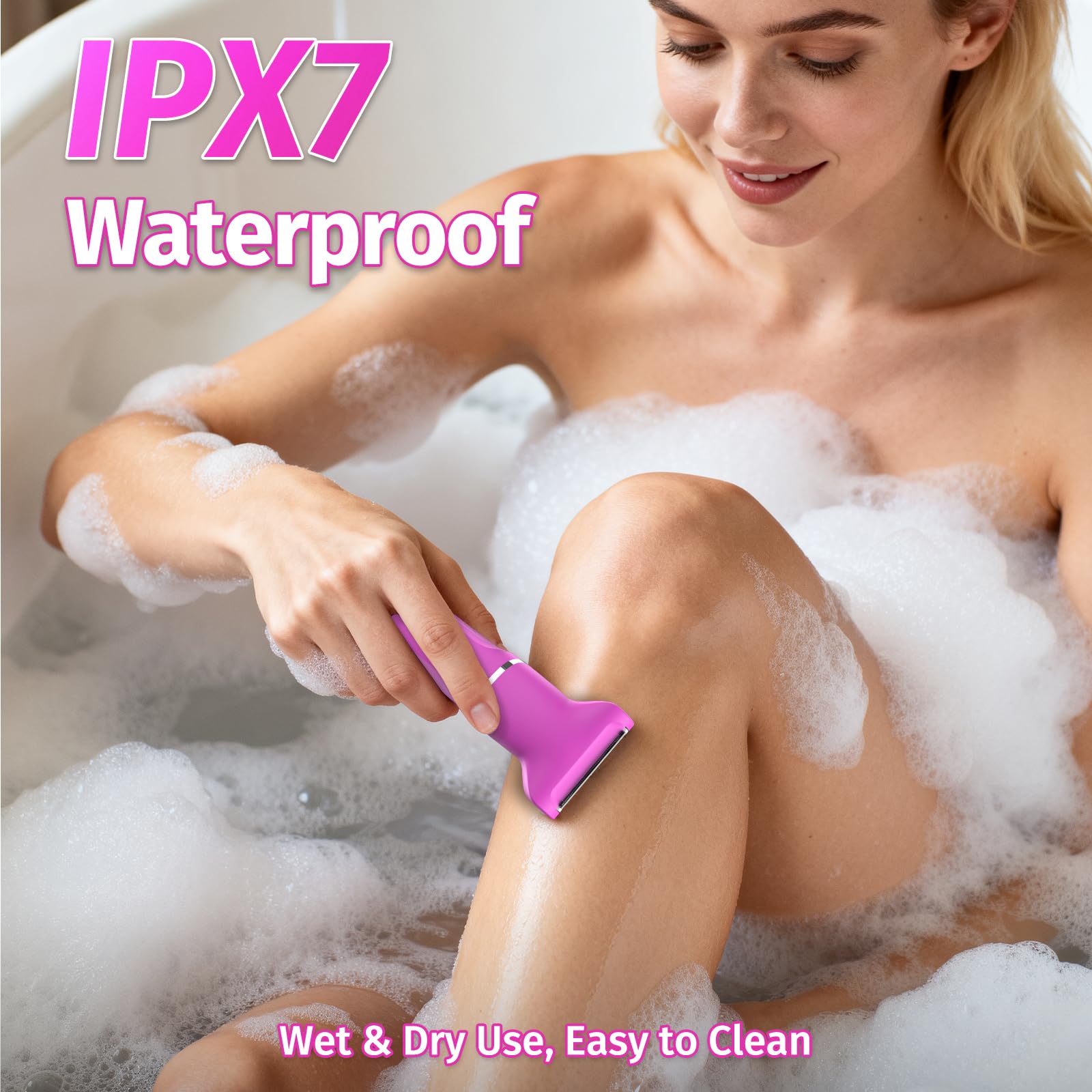 HOHOLE T shaped rotary shaver for safe close shaves on delicate zones