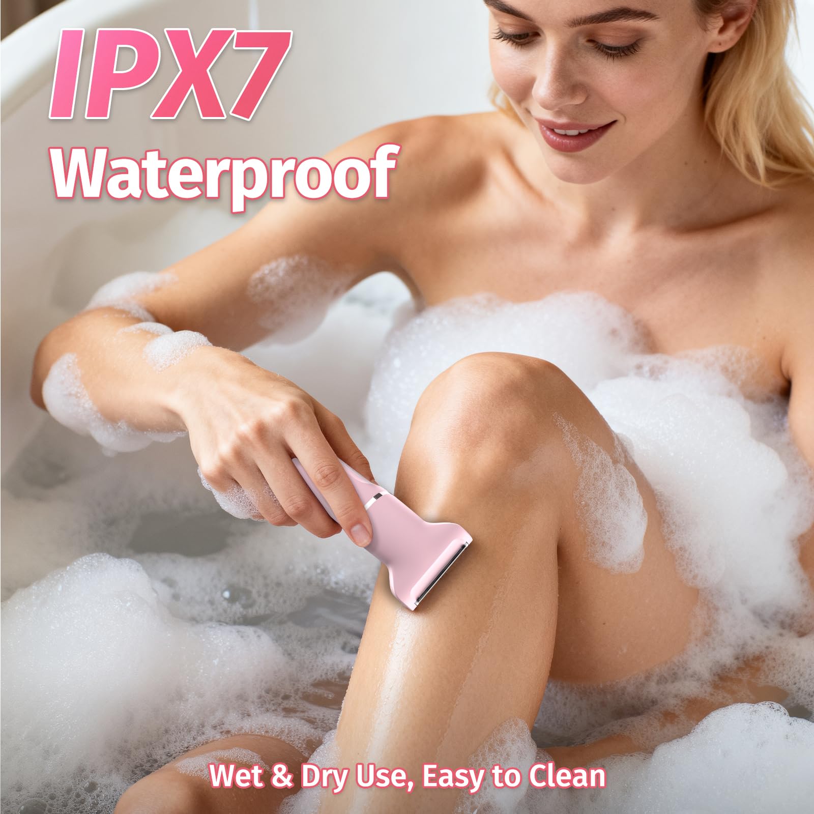 HOHOLE body hair trimmer for smooth legs and underarms.
