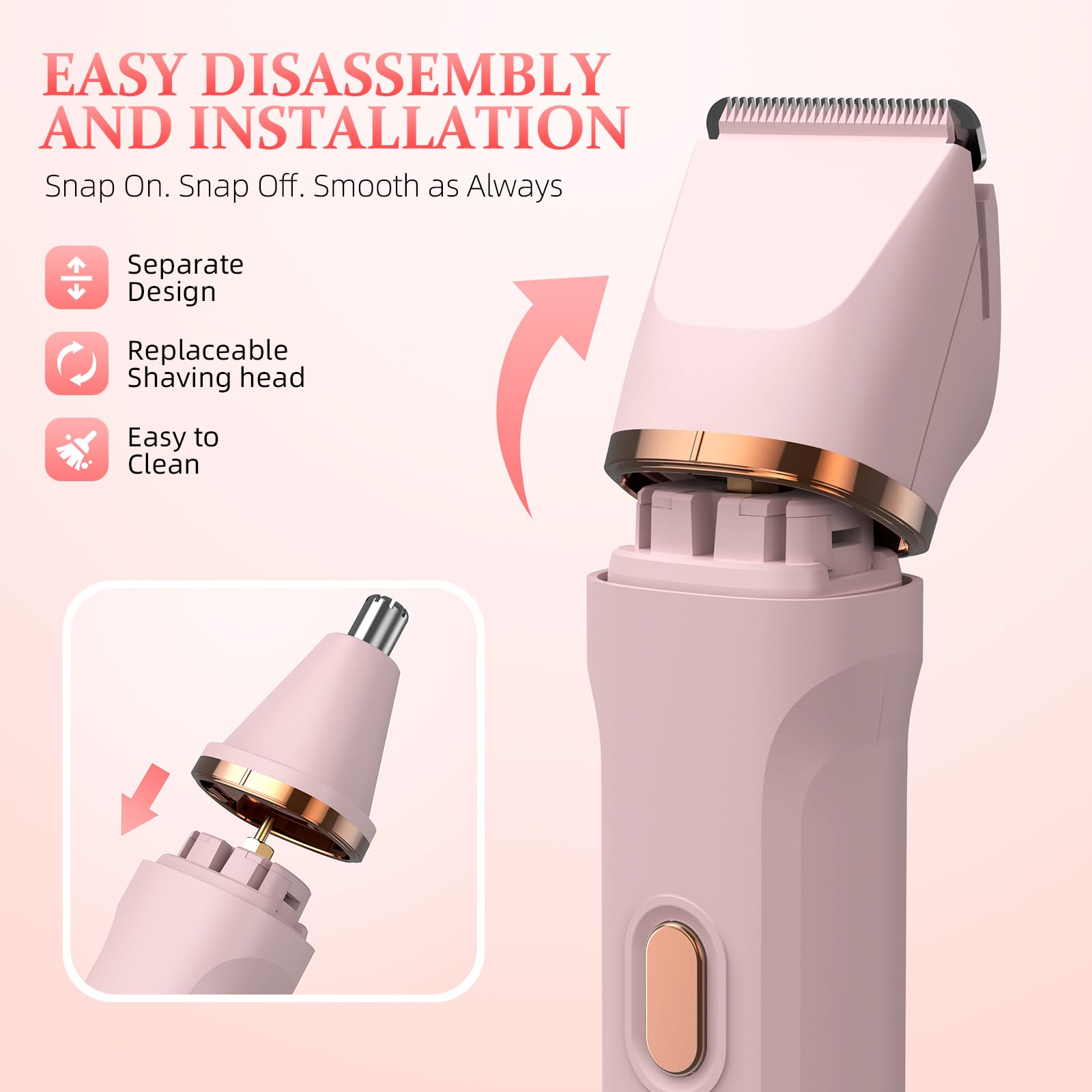 HOHOLE cordless travel-friendly trimmer with compact case.