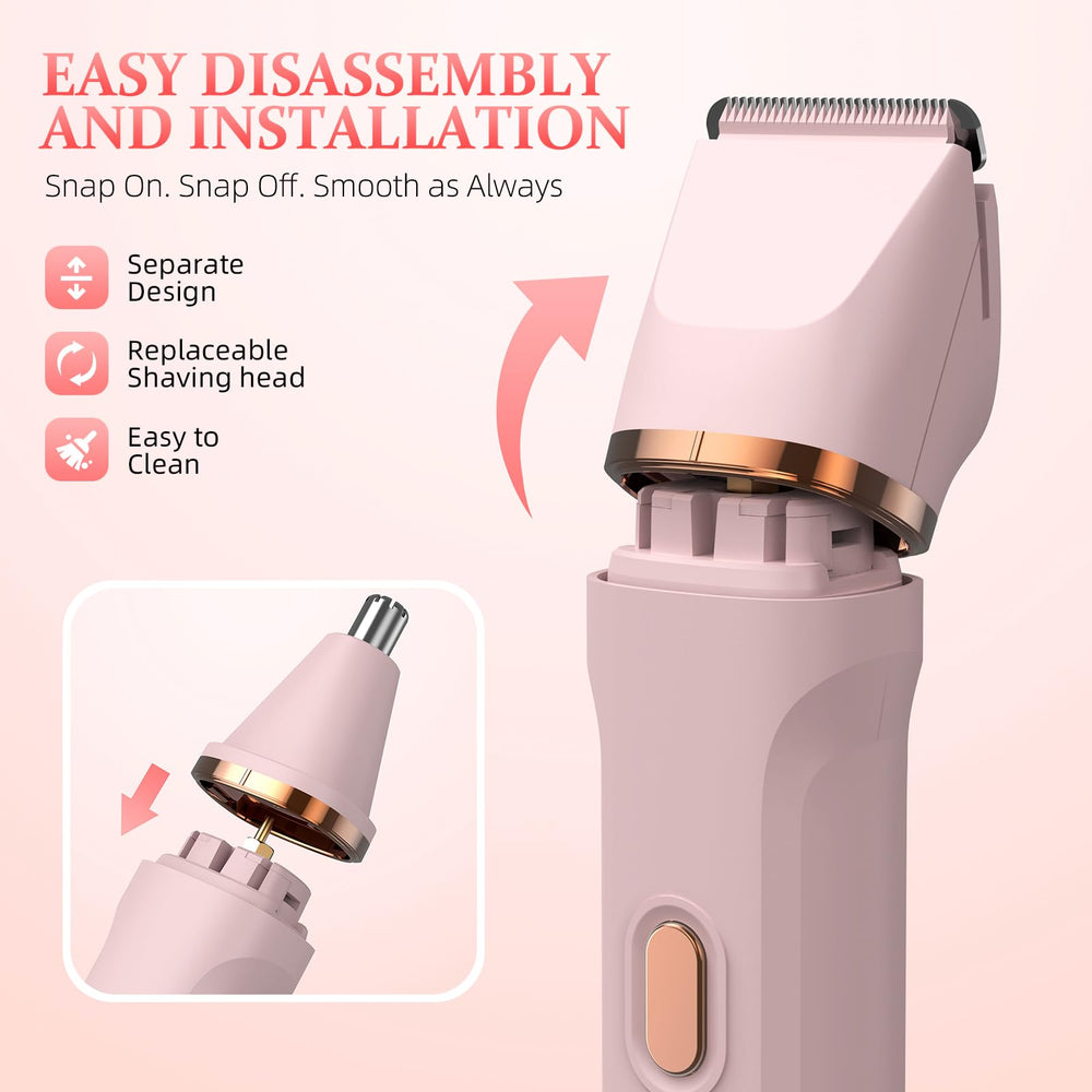 HOHOLE cordless travel-friendly trimmer with compact case.