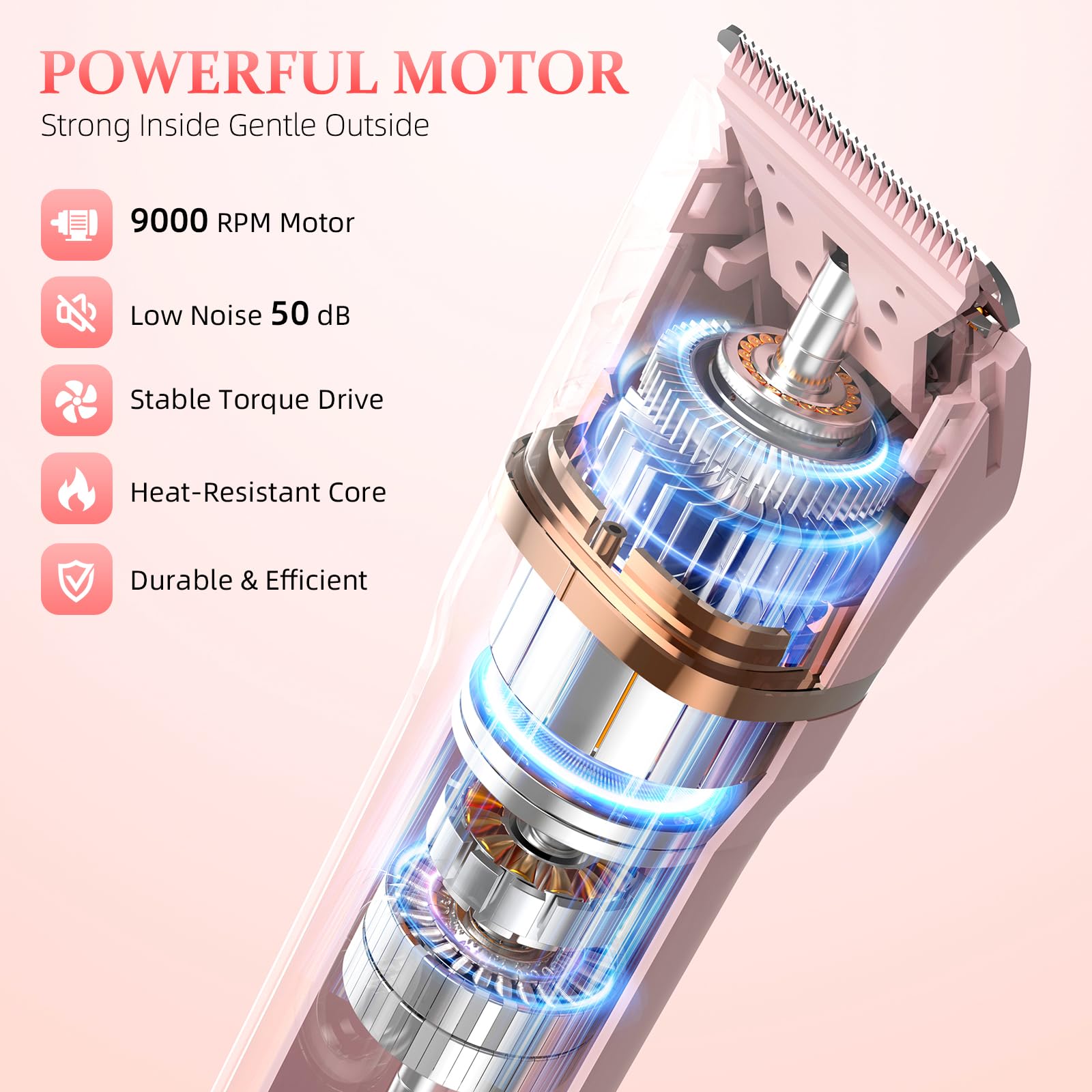 HOHOLE facial razor head close-up for precise, gentle shaping.