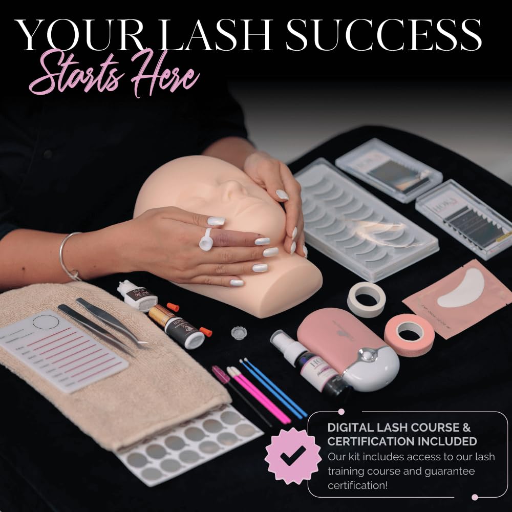 HOKA lash extension kit tweezers for precise application and control.