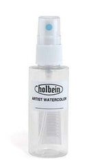 Holbein Watercolor Spray Bottle 2oz with a fine mist for precise watercolor application.