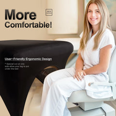 HOLITS breathable soft material on bed cover provides comfortable, wrinkle-free surface.