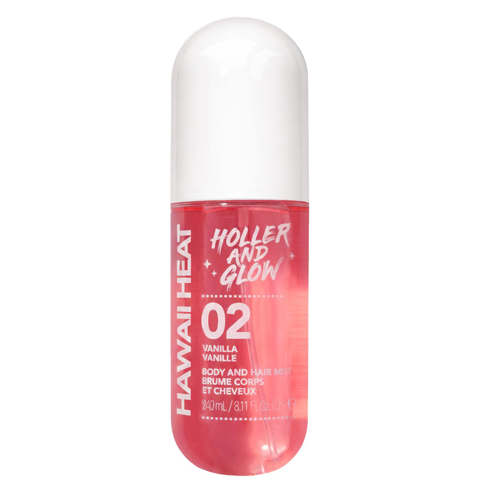 Holler & Glow Hawaii Heat body mist bottle ready for daily fragrance